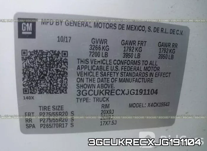 3GCUKRECXJG191104 фото 10