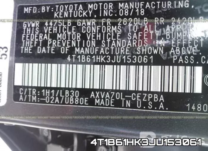 4T1B61HK3JU153061 фото 10