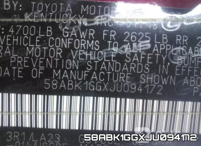 58ABK1GGXJU094172 фото 10