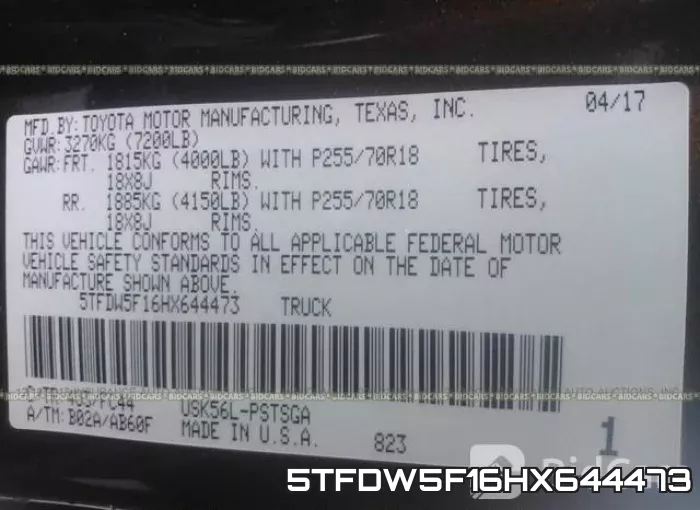 5TFDW5F16HX644473 фото 10
