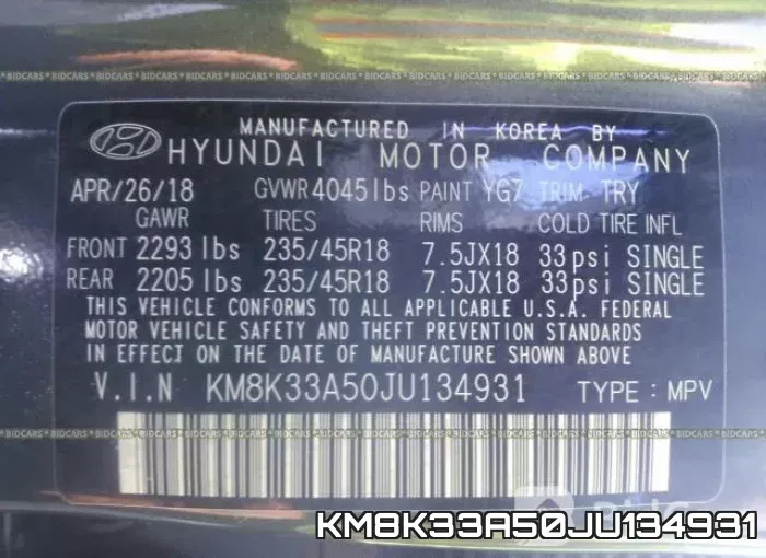 KM8K33A50JU134931 фото 10
