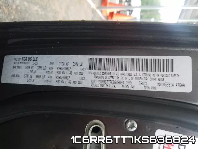 1C6RR6TT7KS636824 фото 2