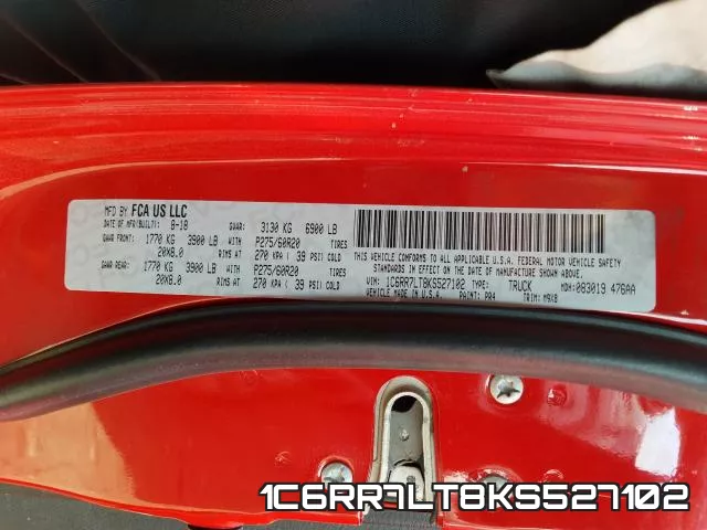 1C6RR7LT8KS527102 фото 2