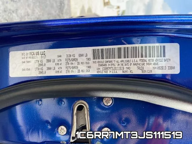 1C6RR7MT3JS111519 фото 2