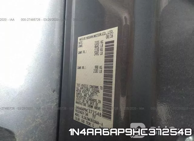 1N4AA6AP9HC372548 фото 10