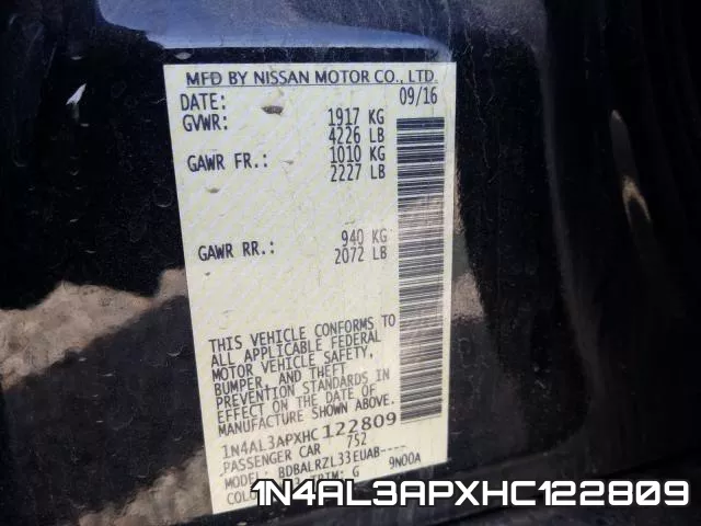 1N4AL3APXHC122809 фото 2