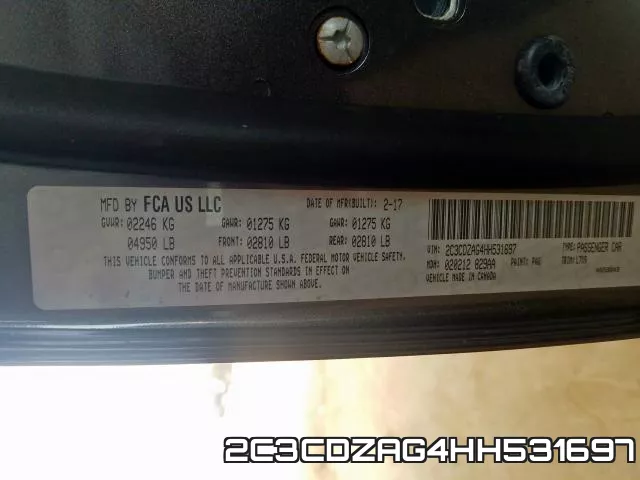 2C3CDZAG4HH531697 фото 2