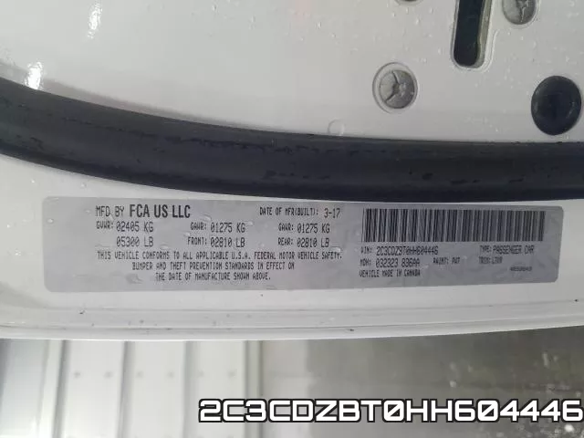 2C3CDZBT0HH604446 фото 2