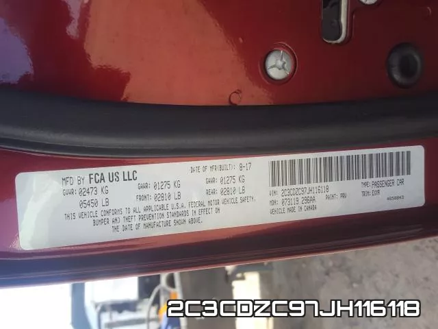 2C3CDZC97JH116118 фото 2