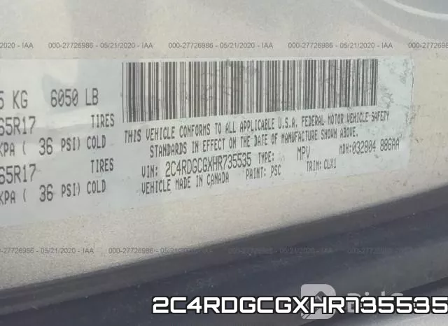 2C4RDGCGXHR735535 фото 10