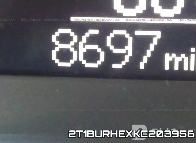 2T1BURHEXKC203956 фото 8
