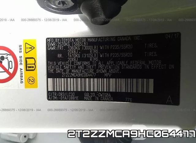 2T2ZZMCA9HC064477 фото 10