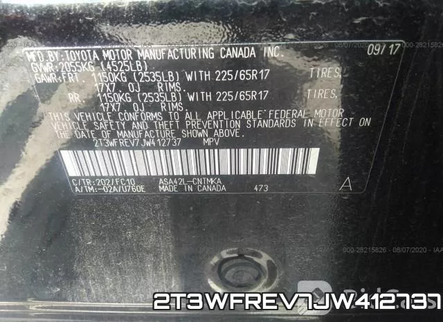 2T3WFREV7JW412737 фото 10
