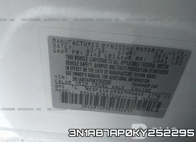 3N1AB7AP0KY252295 фото 20