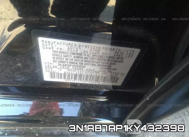 3N1AB7AP1KY432398 фото 10