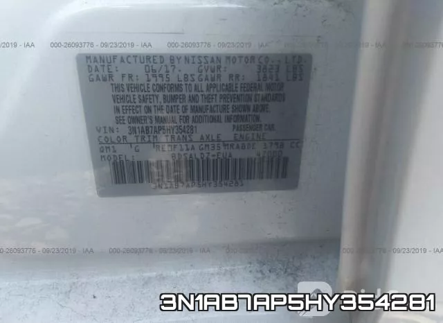 3N1AB7AP5HY354281 фото 10