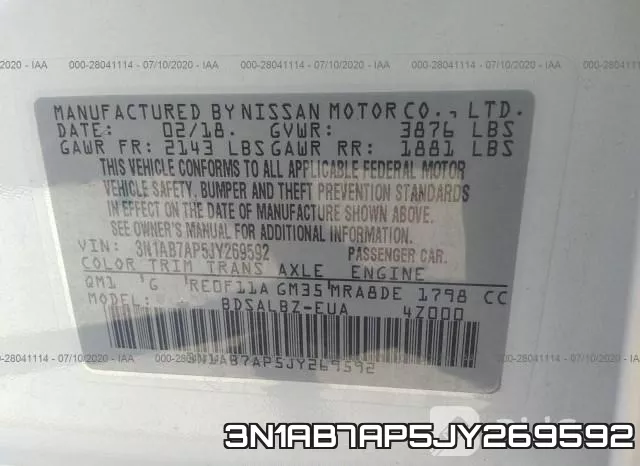 3N1AB7AP5JY269592 фото 10
