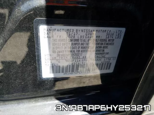 3N1AB7AP6HY253217 фото 2