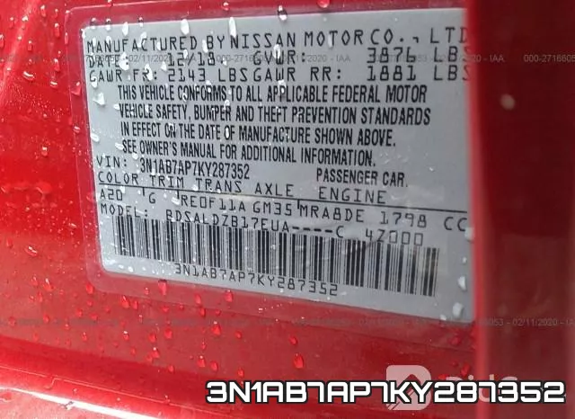 3N1AB7AP7KY287352 фото 10