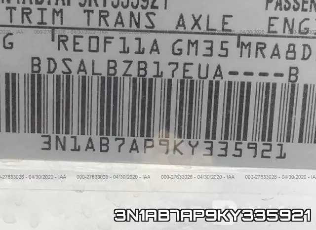3N1AB7AP9KY335921 фото 10