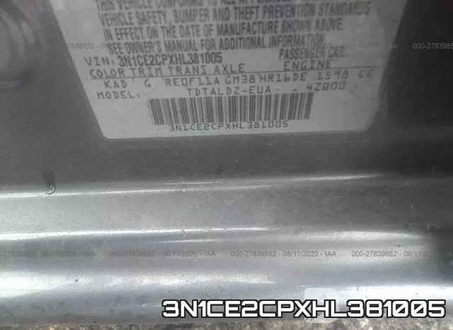 3N1CE2CPXHL381005 фото 10