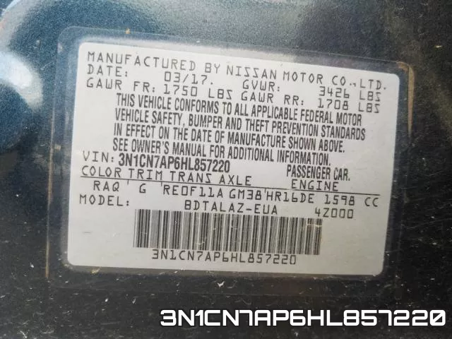 3N1CN7AP6HL857220 фото 2