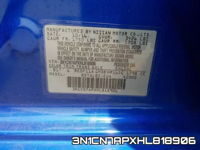 3N1CN7APXHL818906 фото 2