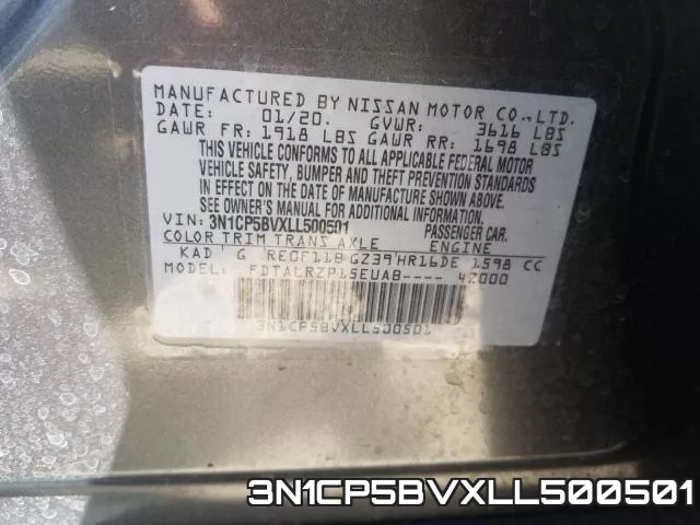 3N1CP5BVXLL500501 фото 2