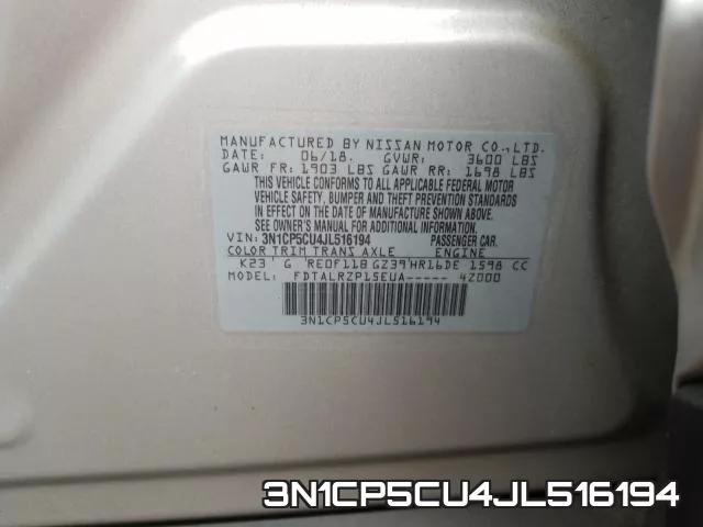 3N1CP5CU4JL516194 фото 2