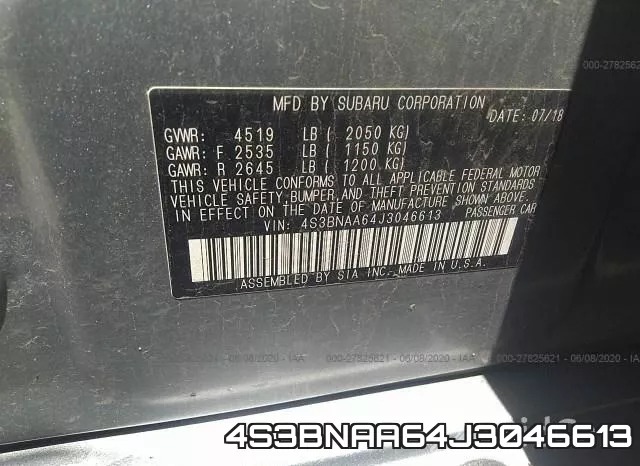 4S3BNAA64J3046613 фото 10