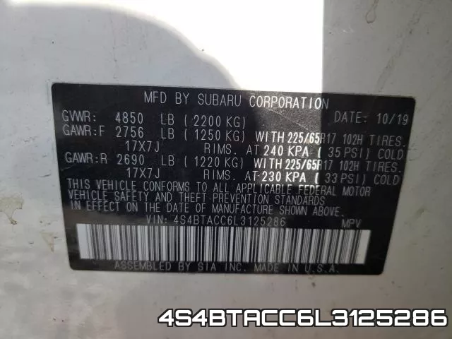 4S4BTACC6L3125286 фото 2