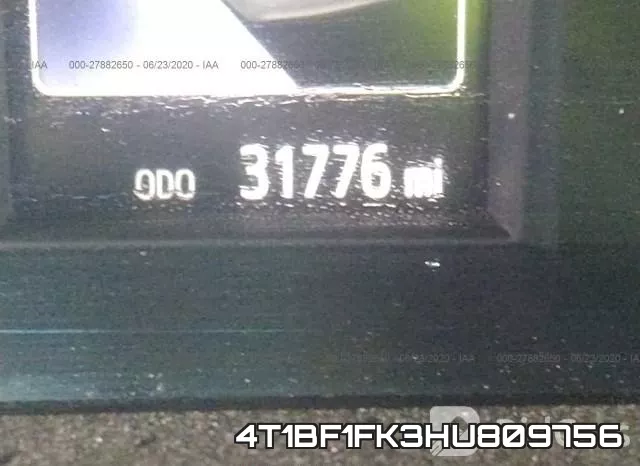 4T1BF1FK3HU809756 фото 8