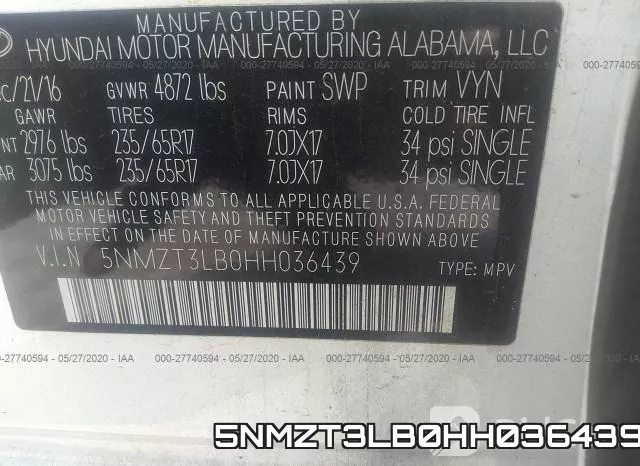 5NMZT3LB0HH036439 фото 10