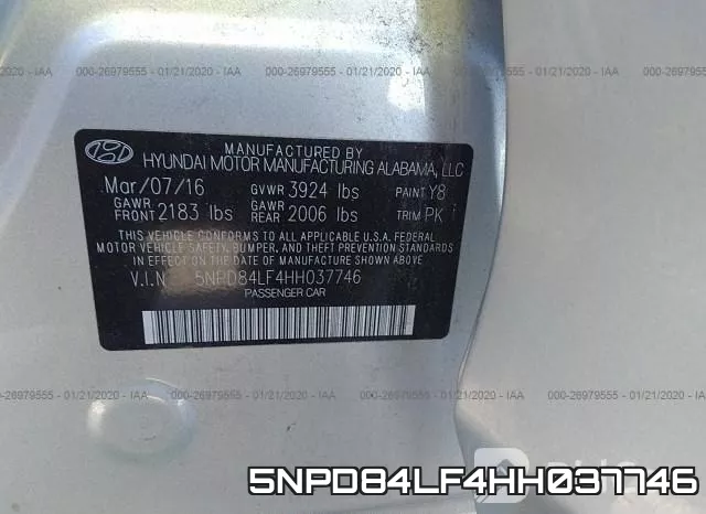 5NPD84LF4HH037746 фото 10