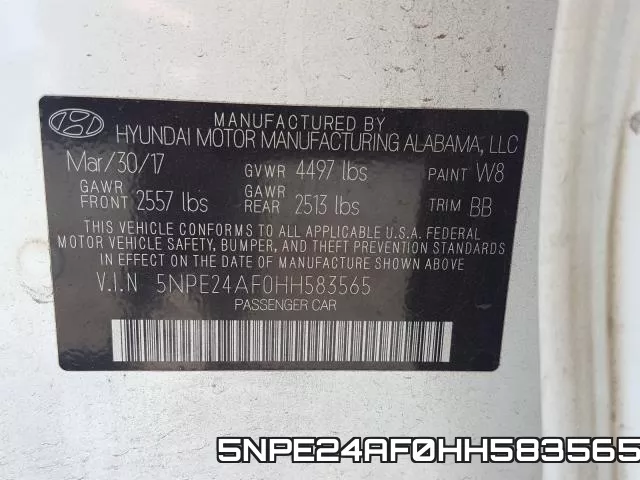 5NPE24AF0HH583565 фото 2