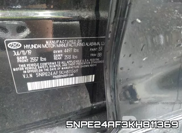 5NPE24AF3KH811369 фото 9