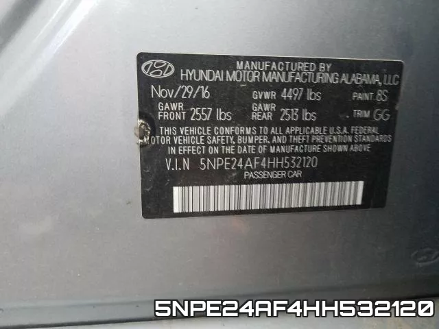 5NPE24AF4HH532120 фото 2