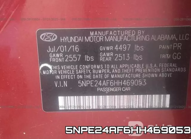 5NPE24AF6HH469053 фото 10