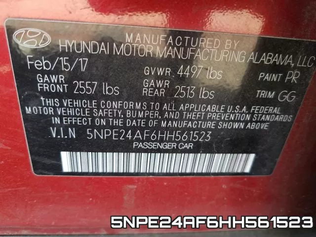 5NPE24AF6HH561523 фото 2