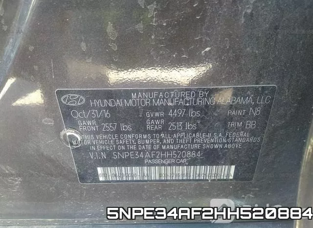 5NPE34AF2HH520884 фото 10