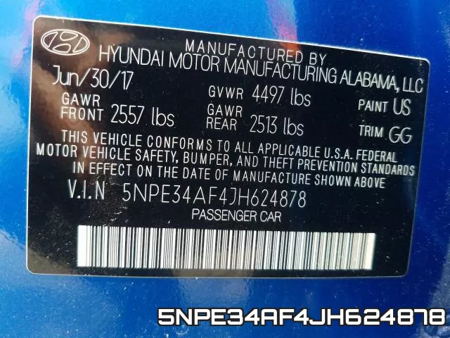 5NPE34AF4JH624878 фото 2