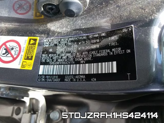 5TDJZRFH1HS424114 фото 2
