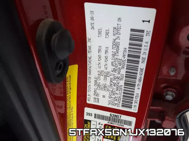 5TFAX5GN1JX132076 фото 2