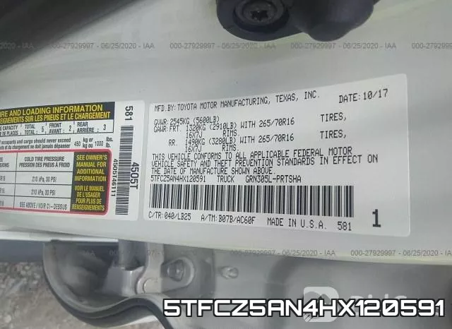5TFCZ5AN4HX120591 фото 10