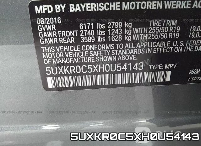5UXKR0C5XH0U54143 фото 10