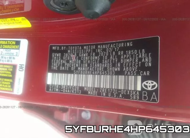 5YFBURHE4HP645303 фото 9