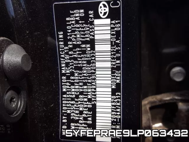 5YFEPRAE9LP063432 фото 2
