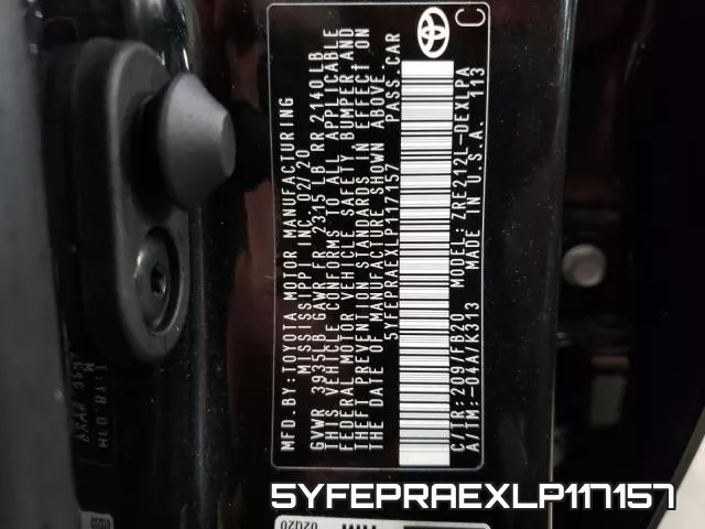 5YFEPRAEXLP117157 фото 2