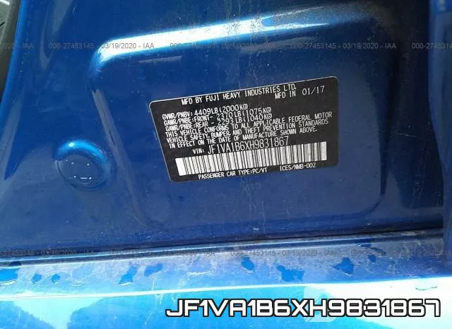 JF1VA1B6XH9831867 фото 10