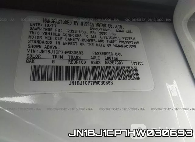 JN1BJ1CP7HW030693 фото 10